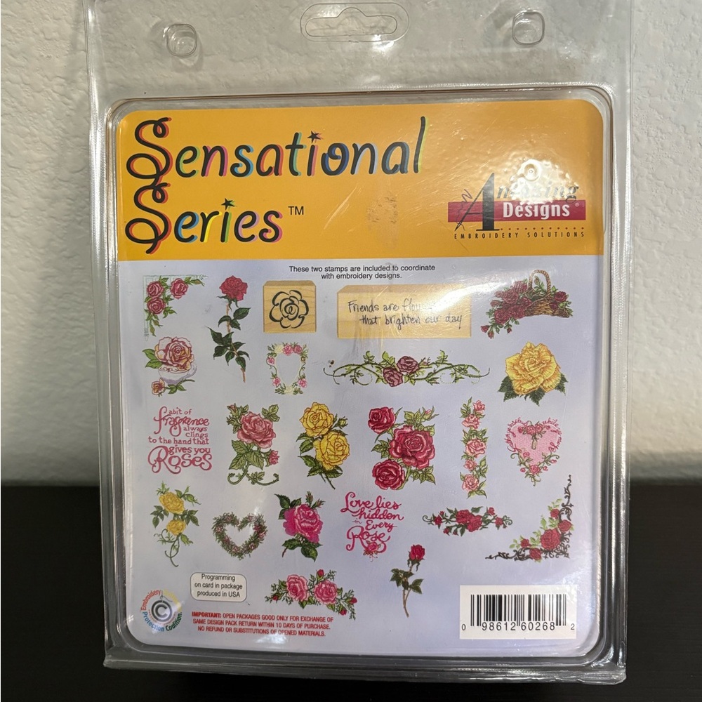 Amazing Designs Sensational Series P & X Rubber Stamps. New old stock. - Picture 3 of 5
